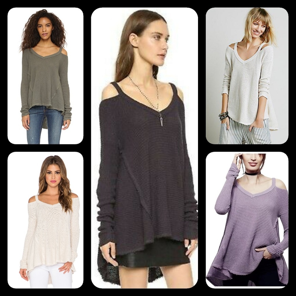 Moonshine Insp Cold Shoulder Thermal Boho Top BAN.JARA Banjara brand Boho Chic
